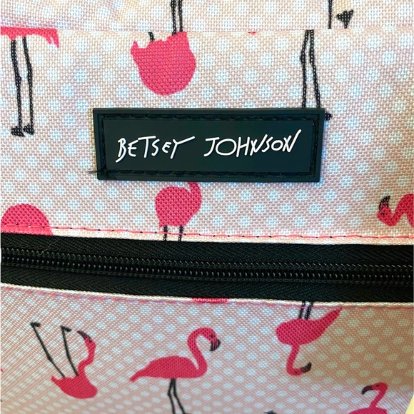 Betsey Johnson Flamingo Strut 22" Rolling Duffle - Picture 8 of 9